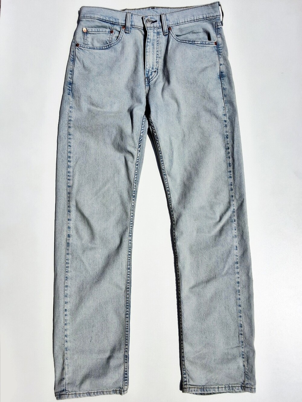 (32x32) Levis 505 Regular Fit Men's Jeans - Light Wash Blue